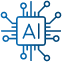 Blue service icon