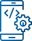 Blue service icon