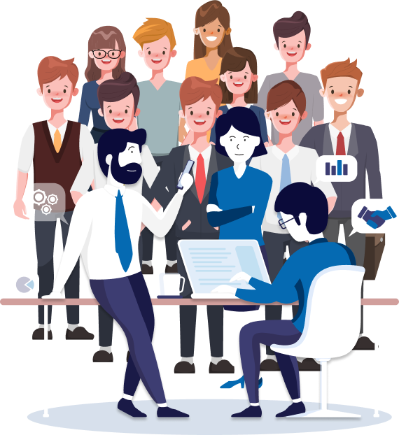 Employee group for an interview