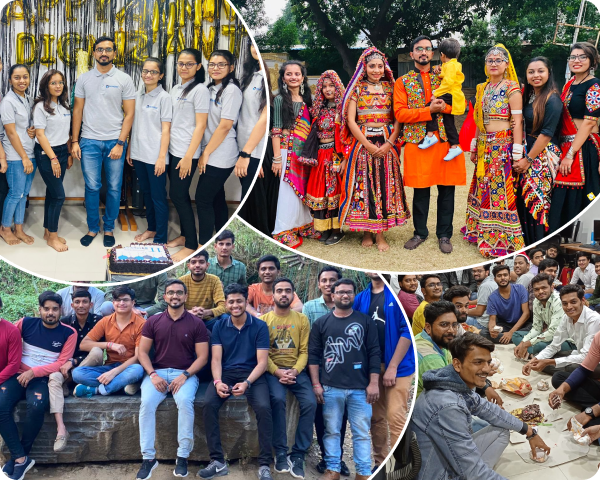 Mix photo of whole year celebration