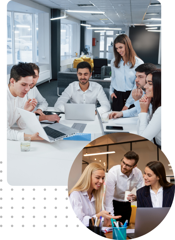IT professionals discussing a project