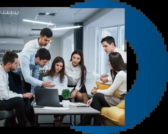 IT professionals discussing a project