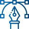 Blue service icon